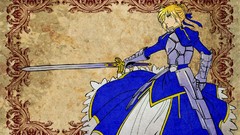 Anime Manga saber anime girls fate zero artwork fate series