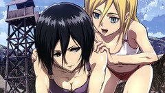 Anime mikasa ackerman shingeki no kyojin christa renz