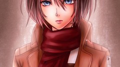 Anime mikasa ackerman shingeki no kyojin upscaled
