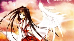 Anime miko Japanese clothes