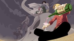 Anime monkey d luffy anime boys One Piece (anime) Roronoa Zoro 