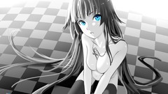 Anime monochrome bakemonogatari senjougahara hitagi 