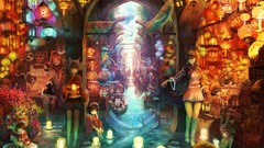Anime multicolor artwork fantasy art