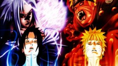 Anime Naruto Shippuuden uchiha sasuke kyuubi uzumaki naruto