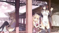 Anime nekomimi animal ears