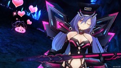 Anime Neptune cleavage top hat Hyperdimension Neptunia