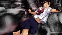 Anime Noir anime girls school uniforms