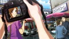 Anime paintings Cameras drawings anime girls cityscapes