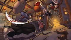 Anime paintings digital samurai champloo