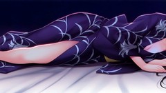 Anime paintings drawings anime girls ino ecchi cleavage yukata 