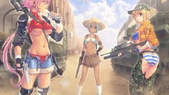 Anime panties underboobs