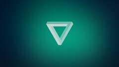 Anime penrose triangle gradient Minimalism triangle digital art