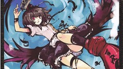 Anime Photographers Cameras drawings pink eyes anime girls 