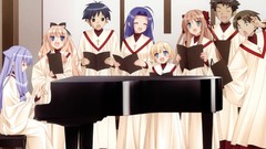 Anime piano anime girls mayoi neko overrun umenomori chise 