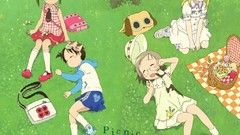 Anime picnic outdoors anime girls ferret ichigo mashimaro