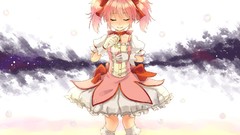 Anime pink hair anime girls mahou shoujo madoka magica kaname 