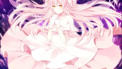 Anime pink hair long hair anime girls