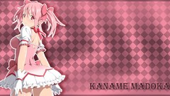 Anime pink hair long hair anime girls mahou shoujo madoka 