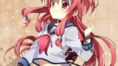 Anime pink hair pink eyes anime girls angel beats Yui (Angel 