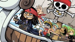 Anime Pirates of the Caribbean funny Captain Jack Sparrow 
