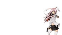 Anime pistols anime girls touhou animal ears reisen udongein 