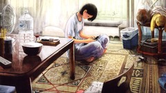 Anime playing video games original characters