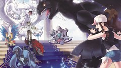 Anime Pokemon anime girls touko Zoroark Zekrom Reshiram Pokemon 