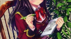 Anime prism skirts school uniforms thigh highs