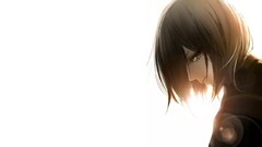 Anime Profile white background faces sunlight anime girls lens 