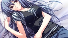 Anime red eyes anime girls