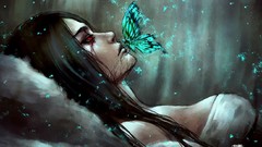 Anime red eyes anime girls artwork NanFe