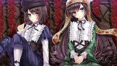 Anime red eyes anime girls green eyes rozen maiden souseiseki 