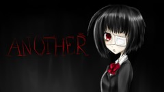 Anime red eyes anime girls short hair black hair hair bow 