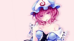 Anime red eyes anime girls touhou ecchi redheads Simple 