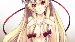 Anime red eyes blondes long hair anime girls touhou yakumo 