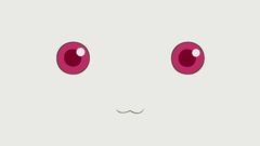Anime red eyes faces mahou shoujo madoka magica Kyubey