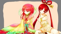 Anime red eyes long hair anime girls magi the labyrinth of 