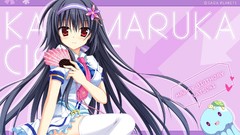 Anime red eyes long hair anime girls seifuku black hair