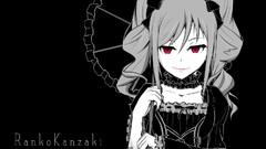 Anime red eyes Ribbons anime girls idolmaster Kanzaki Ranko