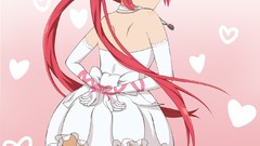 Anime red eyes stockings anime girls nyaruko redheads twintails 