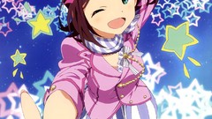 Anime Ribbons anime girls brunettes amami haruka idolmaster