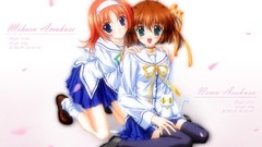 Anime Ribbons anime girls da capo thigh highs choker Nemu miharu