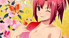 Anime Rio anime girls ecchi redheads yukata boobs