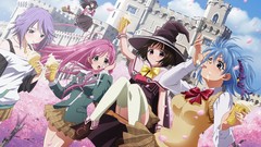 Anime rosario to vampire shirayuki mizore akashiya moka Kurono 