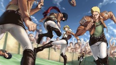 Anime rugby anime girls mikasa ackerman shingeki no kyojin eren 