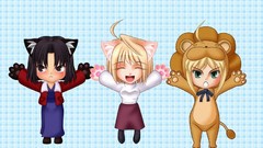 Anime ryougi shiki arcueid brunestud type-moon Saber Lion