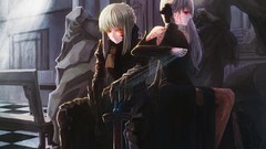 Anime saber anime girls fate stay night matou sakura artwork