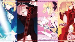 Anime saber anime girls fate stay night saber lily fate series 