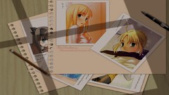 Anime saber anime girls fate stay night tohsaka rin fate series