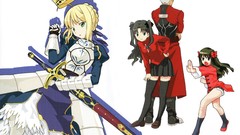 Anime saber anime girls fate stay night tohsaka rin fate series 